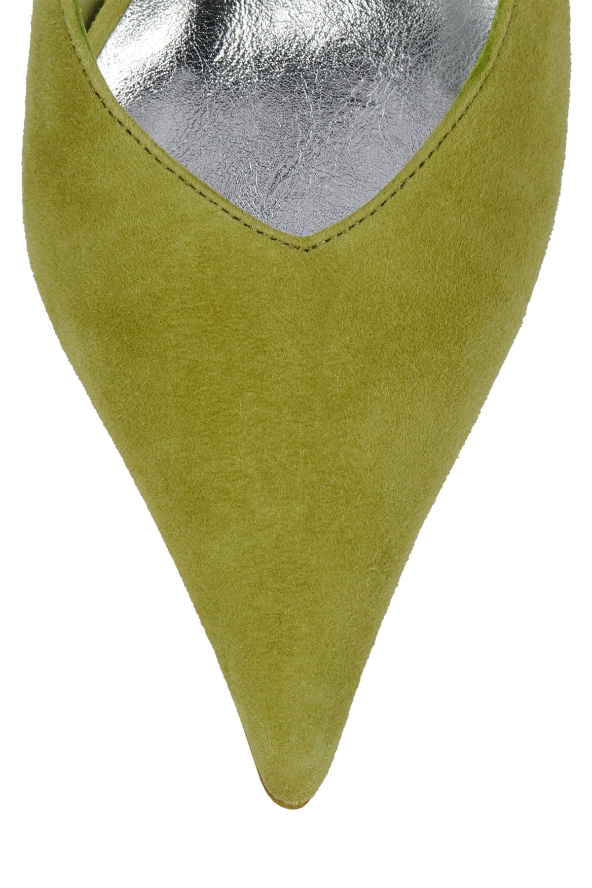 PUCKER-SB - Bright Chartreuse Suede | Jeffrey Campbell