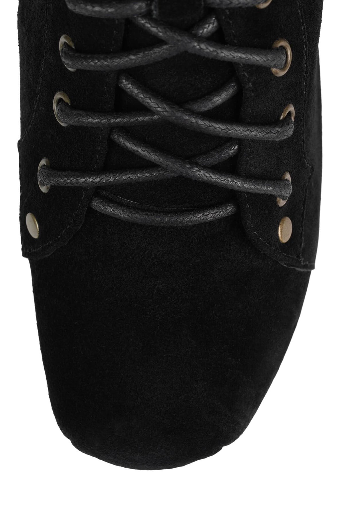 NIGHTLITA Wedge Platform Boot - Black Suede | Jeffrey Campbell