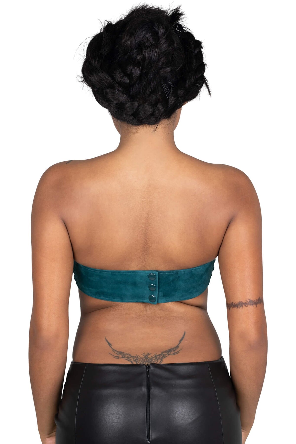 PSYCHIC TOP - Turquoise Suede | Jeffrey Campbell