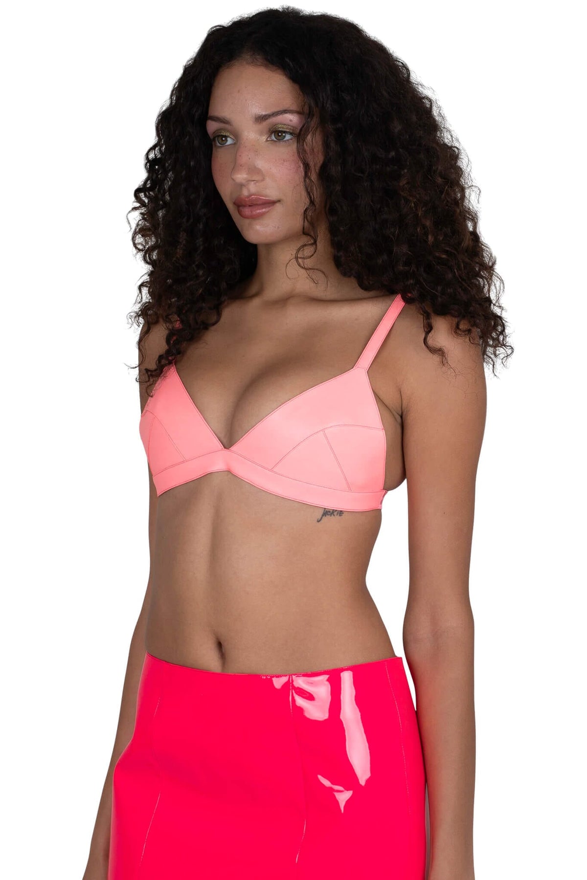 KOMIKO TOP Bra Top - Pink Neon | Jeffrey Campbell