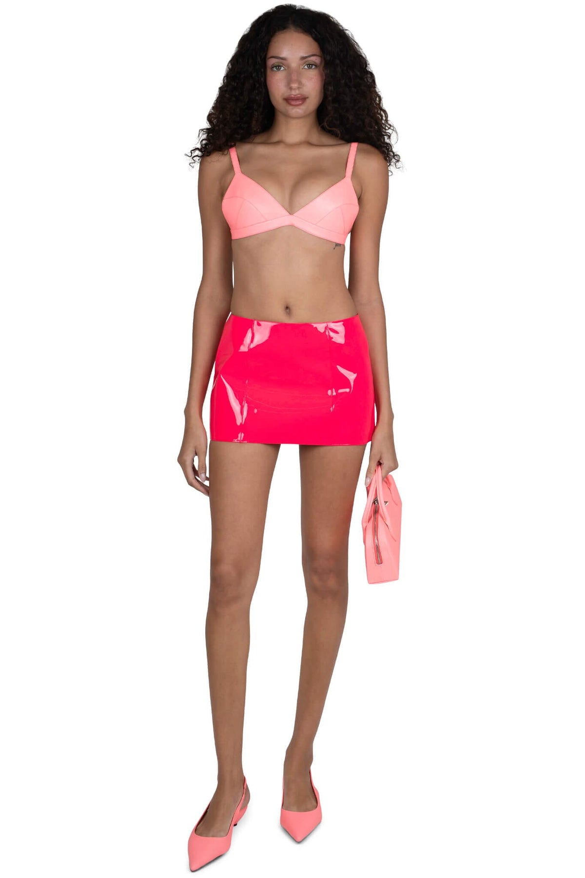 KOMIKO TOP Bra Top - Pink Neon | Jeffrey Campbell