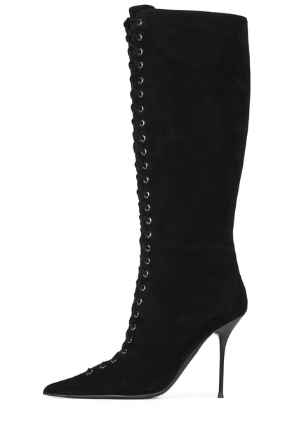 TAUNTING - Black Suede | Jeffrey Campbell