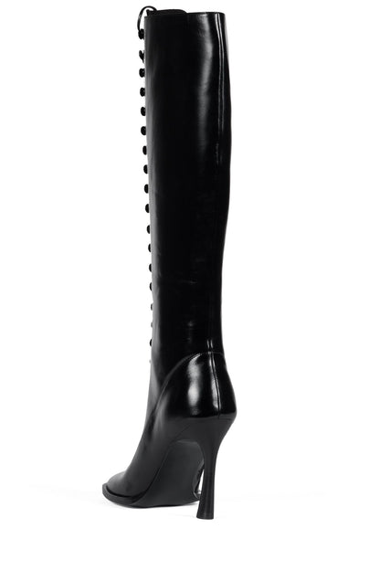 FANNING Heeled Knee-High Boot - Black | Jeffrey Campbell