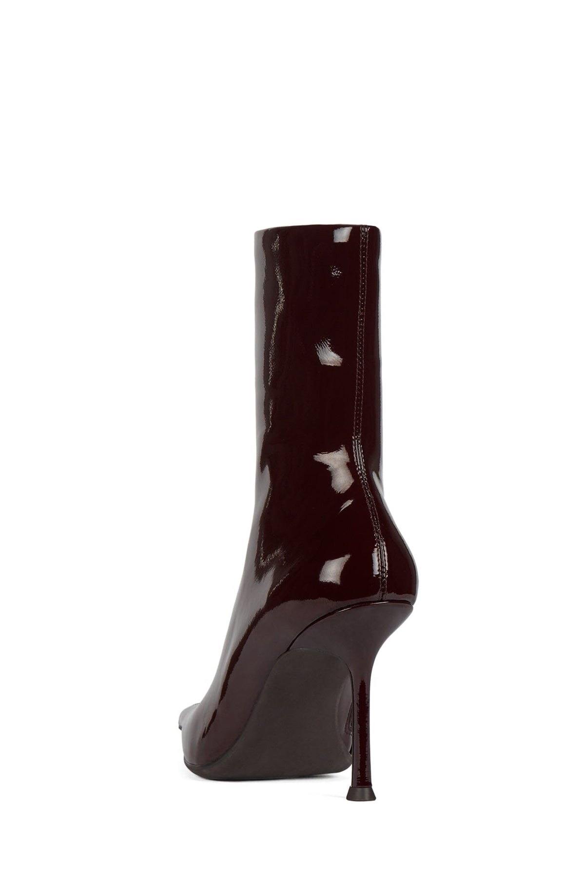 DARING-2 Ankle Bootie - Dark Wine Crinkle Patent | Jeffrey Campbell