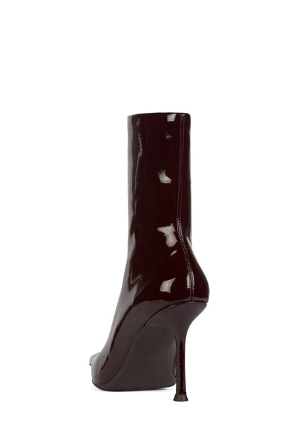 DARING-2 Ankle Bootie - Dark Wine Crinkle Patent | Jeffrey Campbell