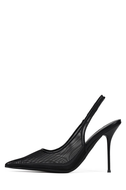 PUCKER-MSH - Black Mesh | Jeffrey Campbell