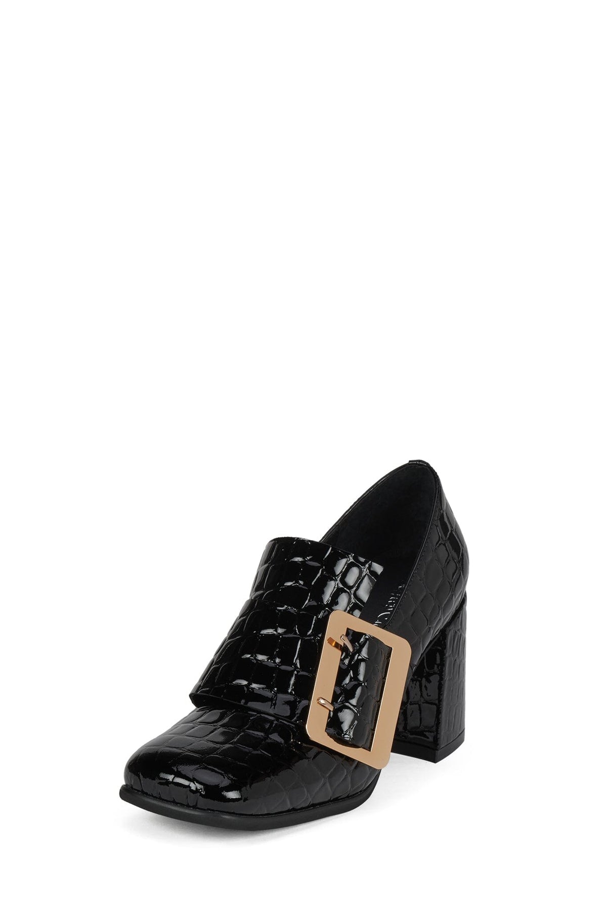 FAITHFUL - Black Croco Patent | Jeffrey Campbell