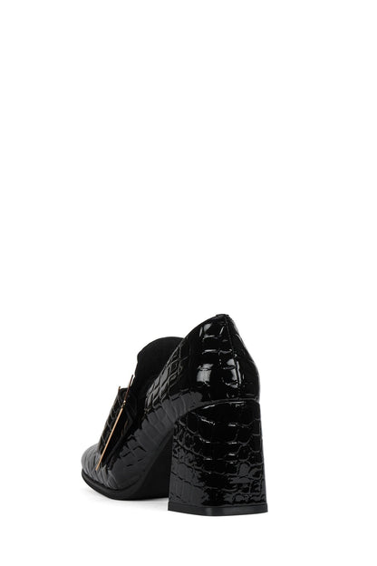 FAITHFUL - Black Croco Patent | Jeffrey Campbell