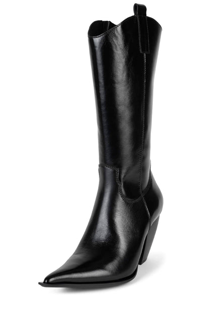 RECKON Knee-High Boot - Black | Jeffrey Campbell