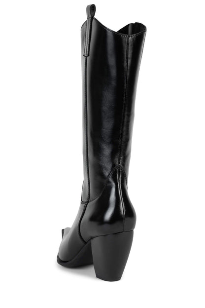 RECKON Knee-High Boot - Black | Jeffrey Campbell