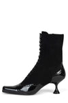 Black Patent Black Suede