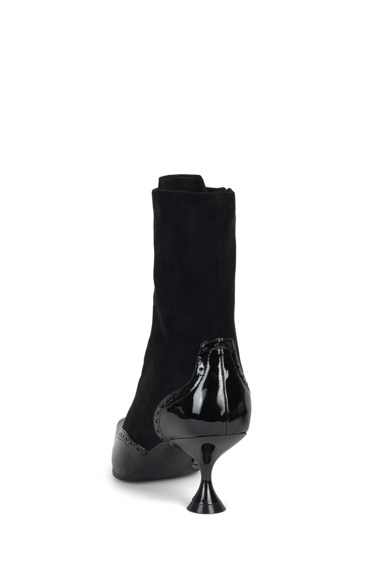 VICTORIAN Ankle Boot - Black Patent Black Suede | Jeffrey Campbell