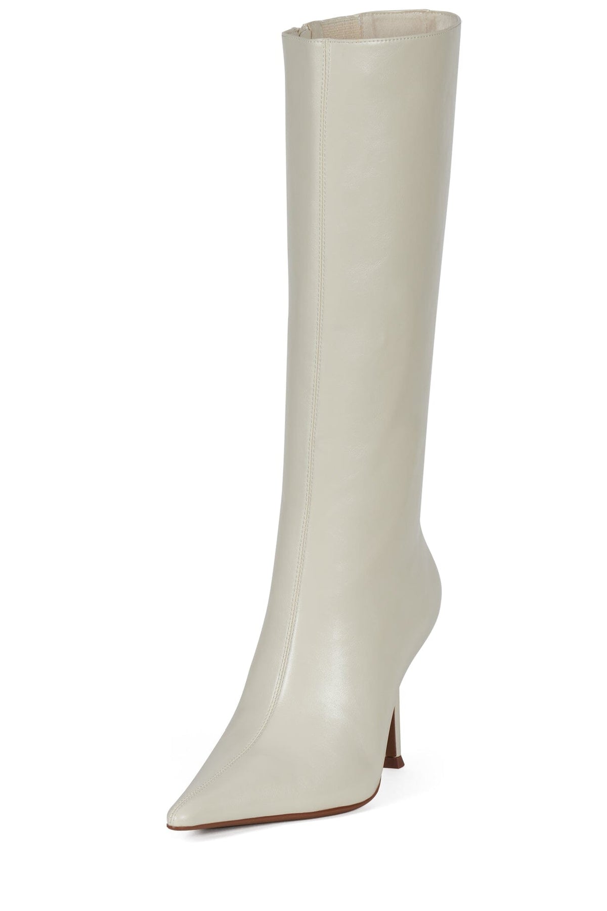 DARLING-3 Knee-High Stiletto Boot - Ivory | Jeffrey Campbell