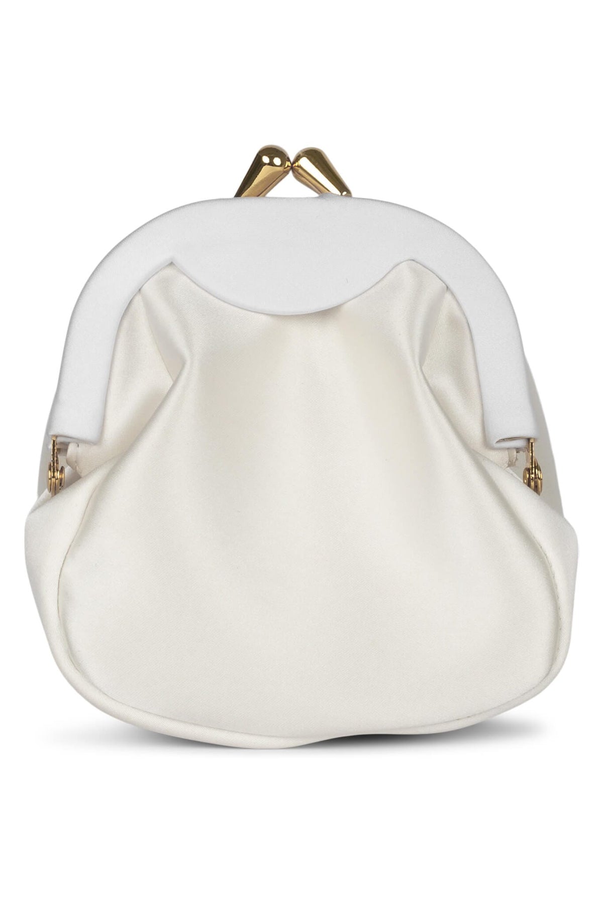 ON-SUNSET Shoulder Bag - White Satin Gold | Jeffrey Campbell