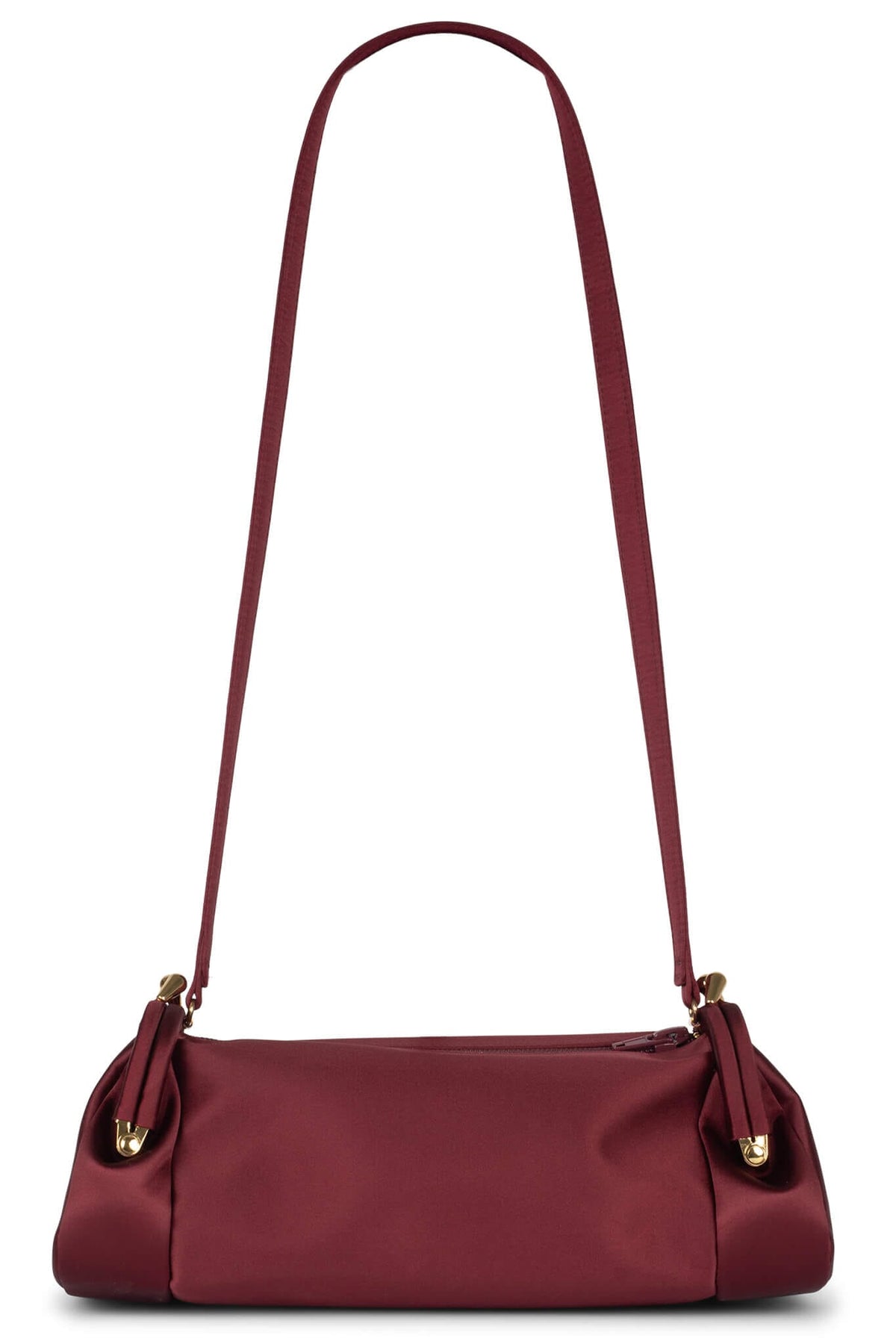 ON-SUNSET Shoulder Bag - White Satin Gold | Jeffrey Campbell