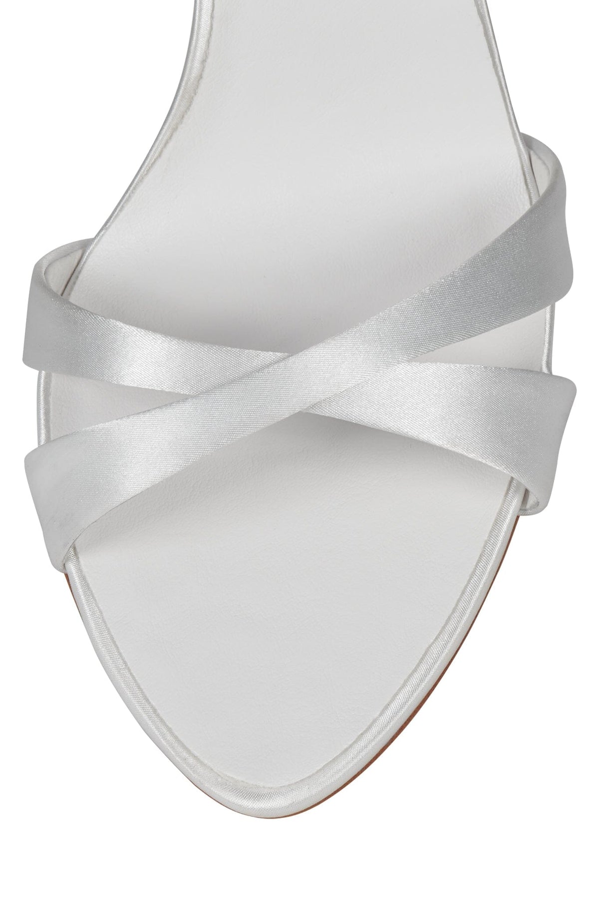 MARIELLE Heeled Sandal - White Satin | Jeffrey Campbell