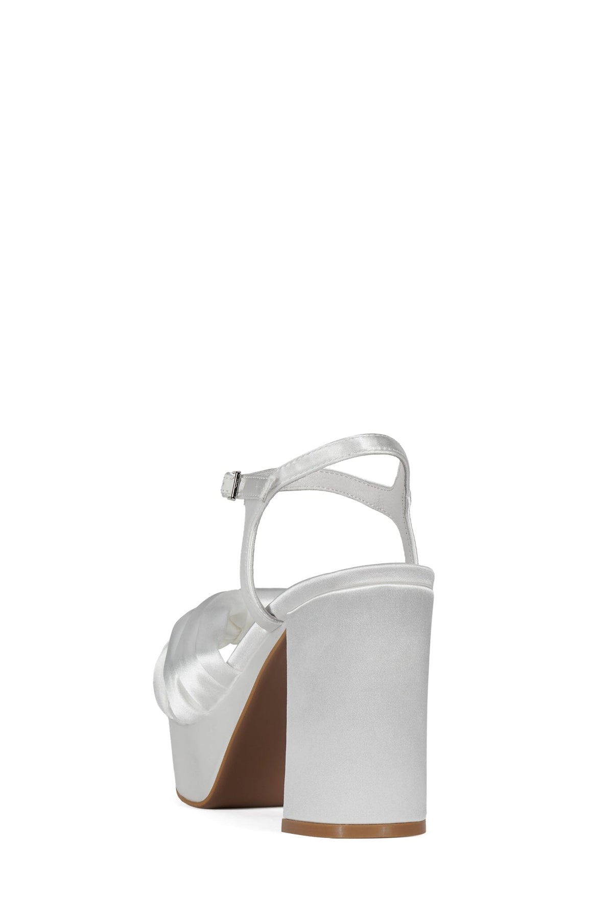 DALIDA Platform Sandal - White Satin | Jeffrey Campbell