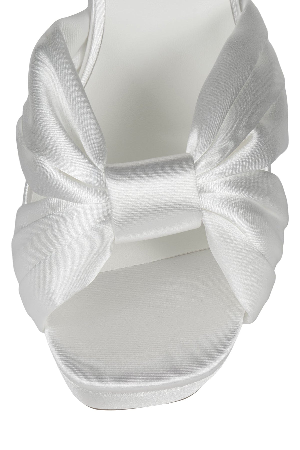 DALIDA Platform Sandal - White Satin | Jeffrey Campbell