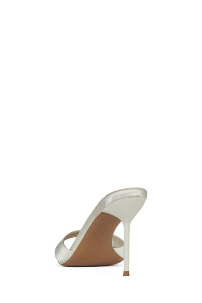 CE-SOIRE Heeled Sandal - Ivory Satin | Jeffrey Campbell
