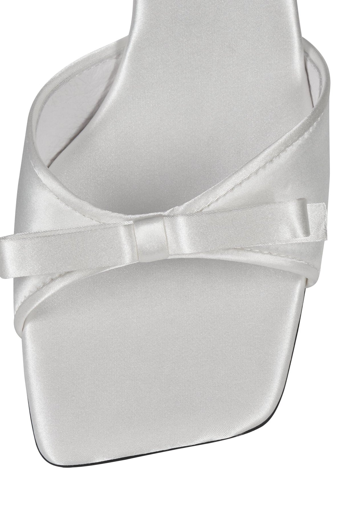 SWEET-ON-U Heeled Sandals - White Satin | Jeffrey Campbell
