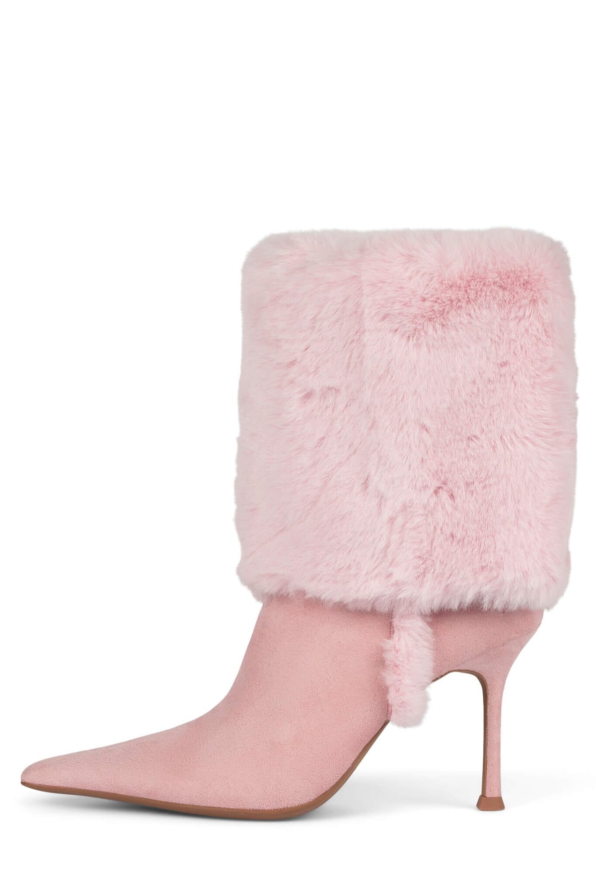 FENNEC-F Heeled Boot - Pink Suede Combo | Jeffrey Campbell