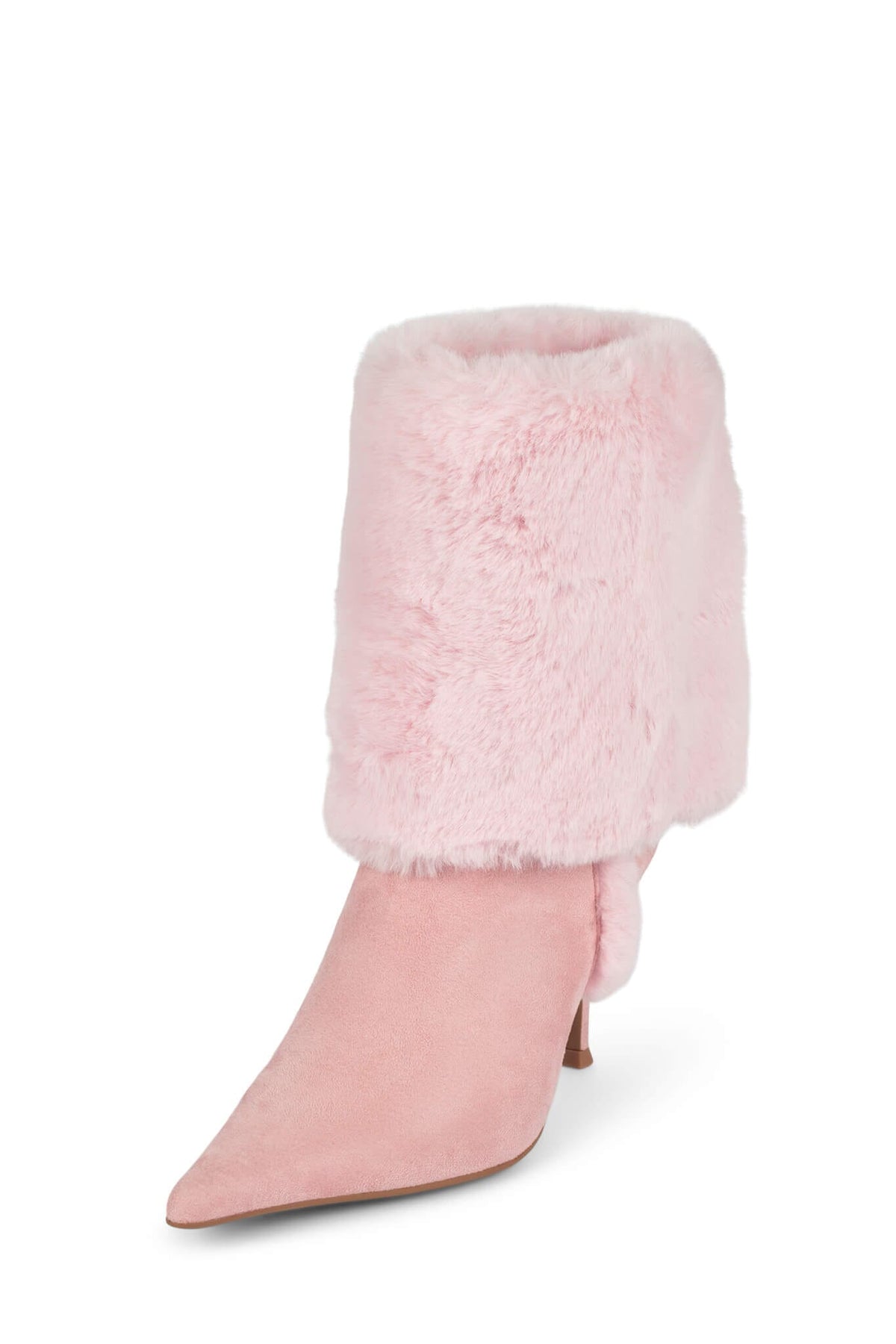 FENNEC-F Heeled Boot - Pink Suede Combo | Jeffrey Campbell