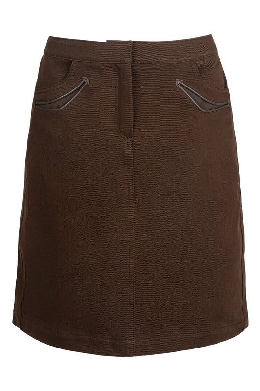 ANNETTA SKIRT - Brown | Jeffrey Campbell