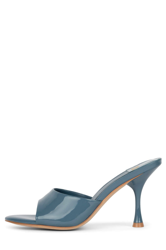 AGENT Heeled Sandal - Dusty Blue Patent | Jeffrey Campbell