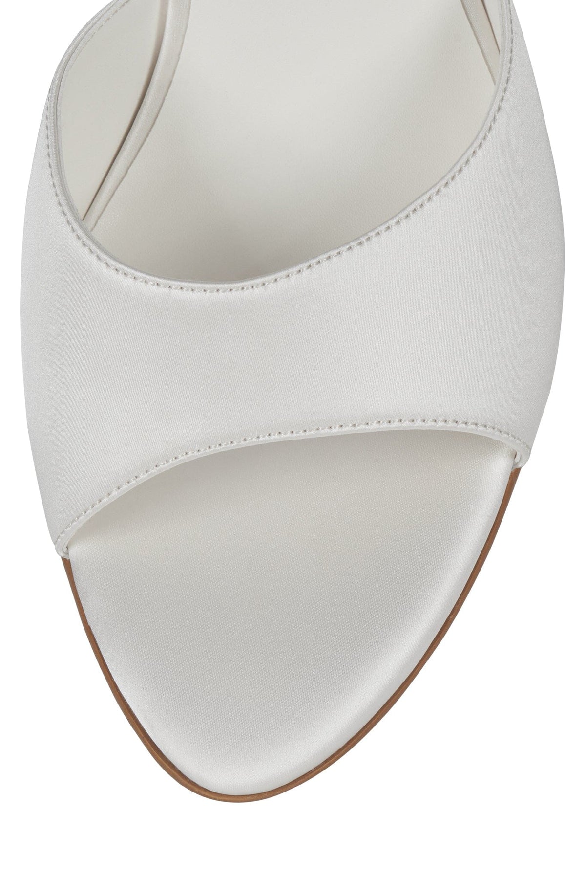 AGENT Heeled Sandal - White Satin | Jeffrey Campbell