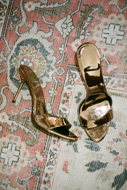 CE-SOIRE Stiletto Sandal - Brown Patent | Jeffrey Campbell