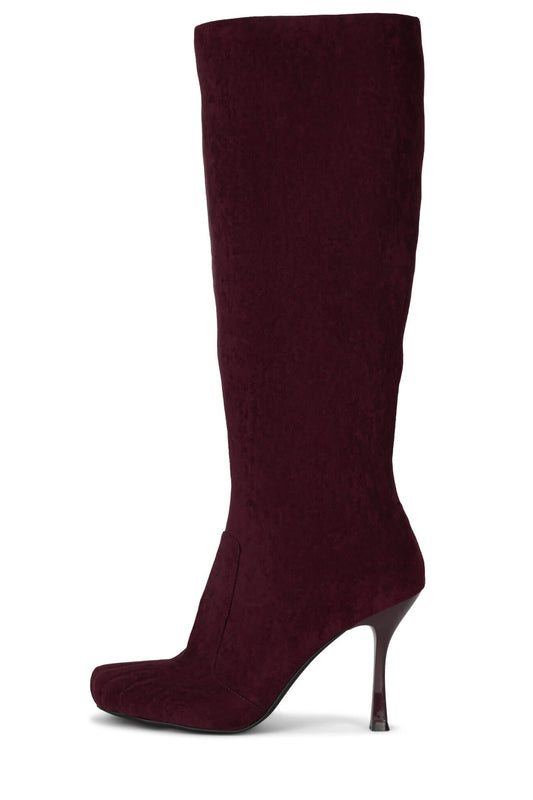 CONFORM-K Knee-High Boot - Wine Suede | Jeffrey Campbell