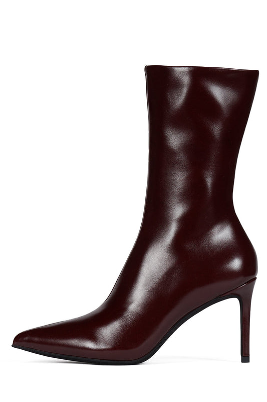 EVERYNIGHT Stiletto Boot - Dark Wine Wax | Jeffrey Campbell