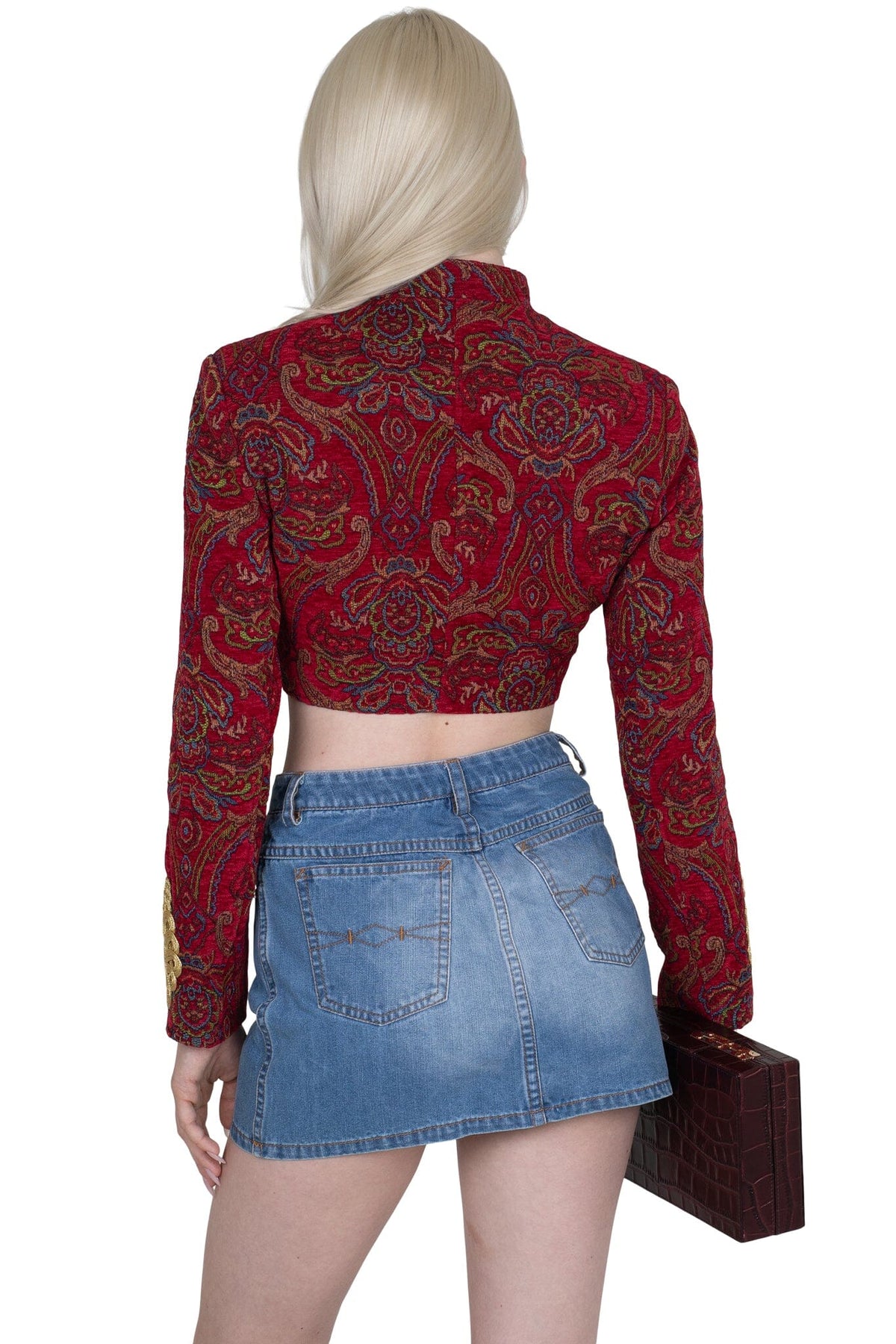 HEY-NOW SKIRT - Blue Washed Denim | Jeffrey Campbell