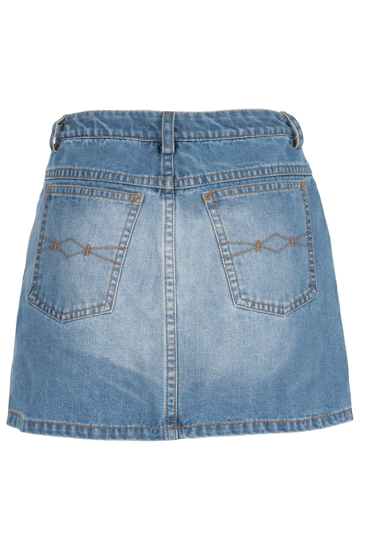 HEY-NOW SKIRT - Blue Washed Denim | Jeffrey Campbell