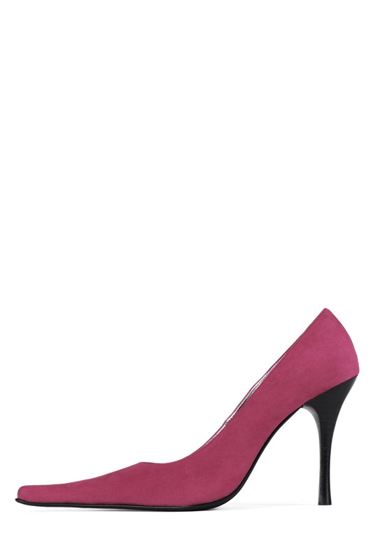 KICKIT Stiletto Heel Pump - Fuchsia Suede | Jeffrey Campbell