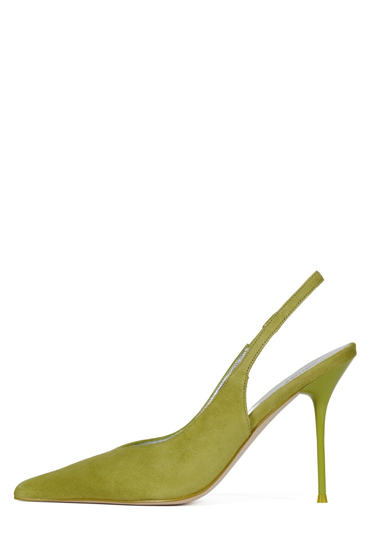 PUCKER-SB - Bright Chartreuse Suede | Jeffrey Campbell