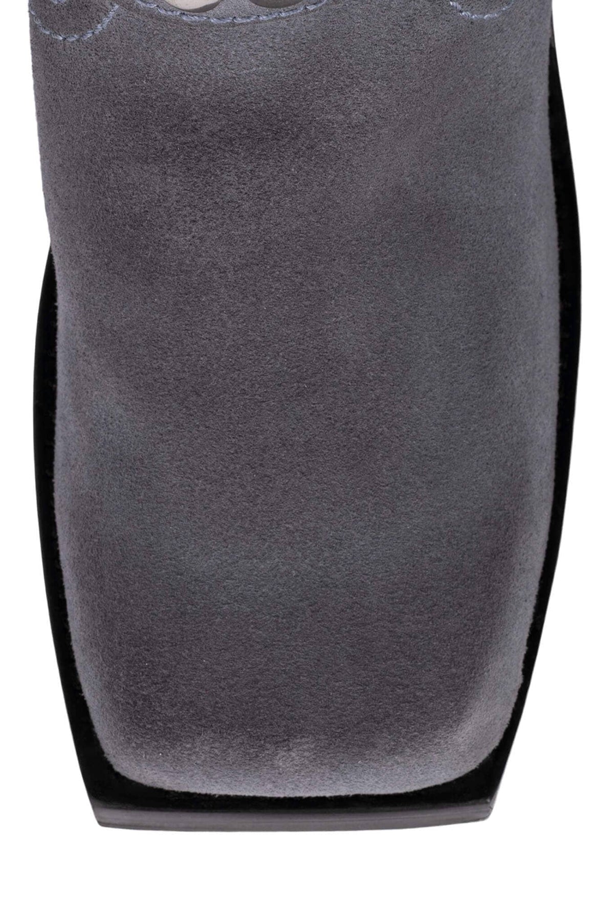 JUVENILE-S Western Boot - Dusty Blue Suede Silver | Jeffrey Campbell