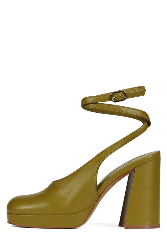 VIVRE Platform Heels - Chartreuse | Jeffrey Campbell