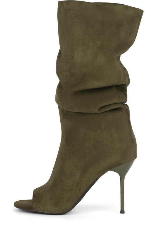 LAMIA - Olive Suede | Jeffrey Campbell