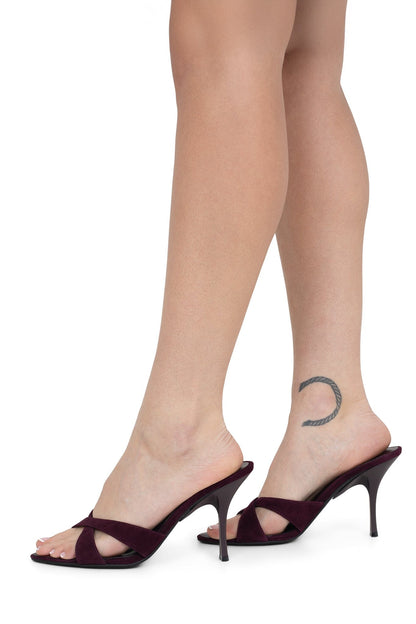 SYMONE Heeled Sandal - Dusty Purple Suede | Jeffrey Campbell
