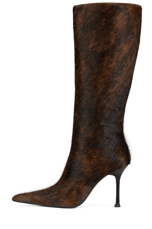 DARLING-3F Stiletto Boot - Black Brown | Jeffrey Campbell