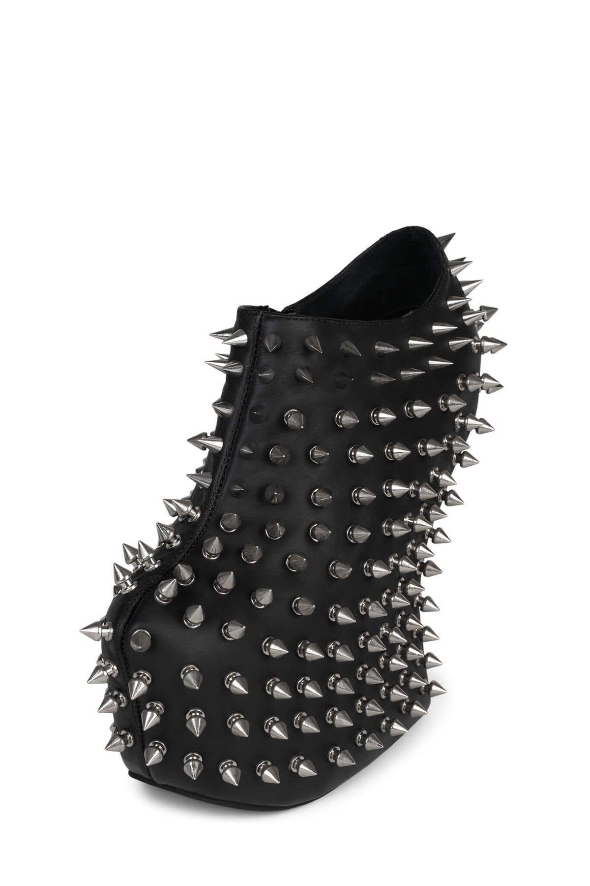 SHADOW-SPK Platform Wedge Boot - Black Silver | Jeffrey Campbell
