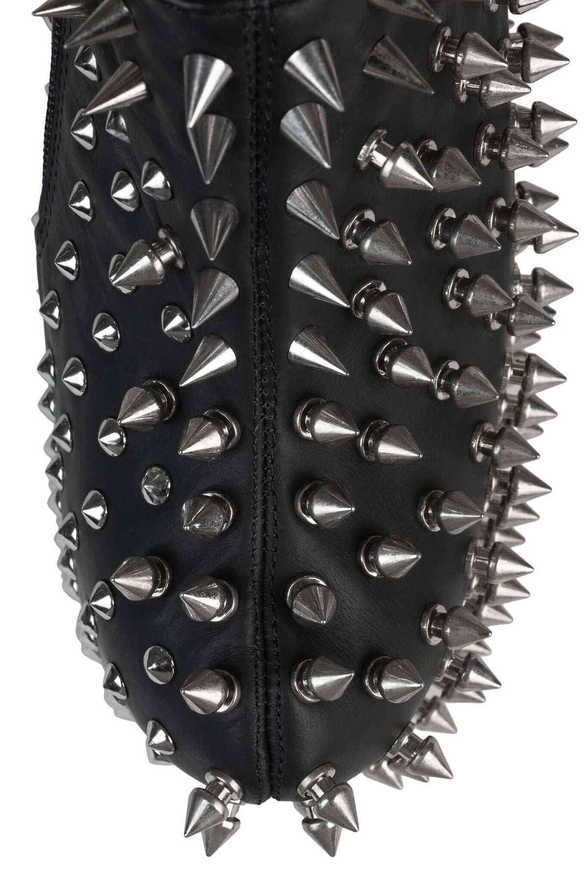 SHADOW-SPK Platform Wedge Boot - Black Silver | Jeffrey Campbell