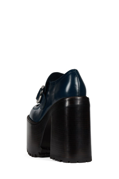OFFSET Heeled Loafer - Blue Oiled | Jeffrey Campbell