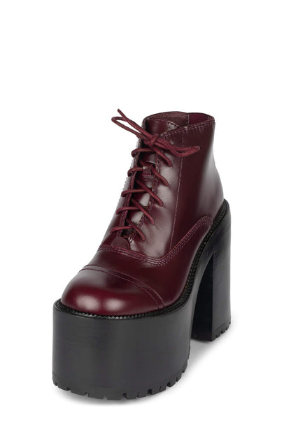 TAKEOFF Platform Bootie - Wine | Jeffrey Campbell