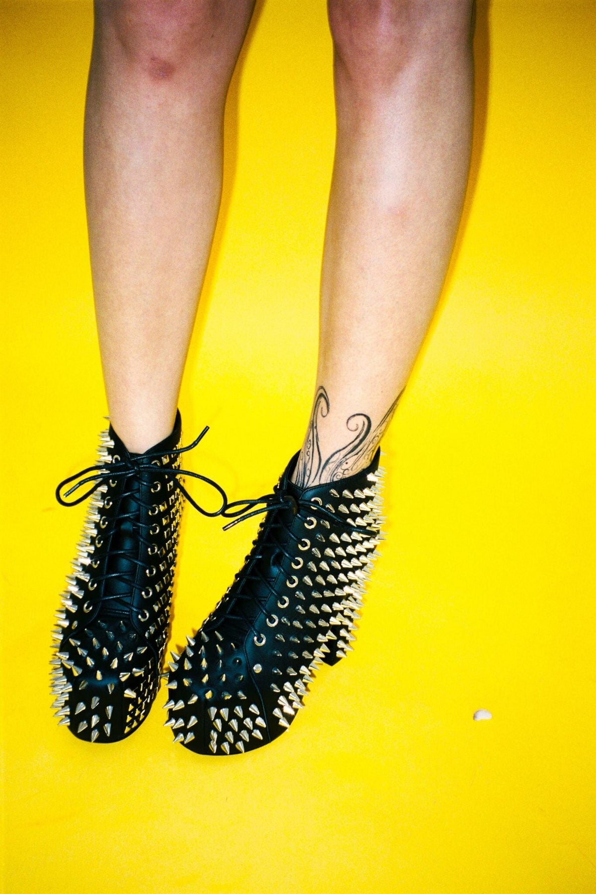 LITA-SPIKE - Black Silver | Jeffrey Campbell