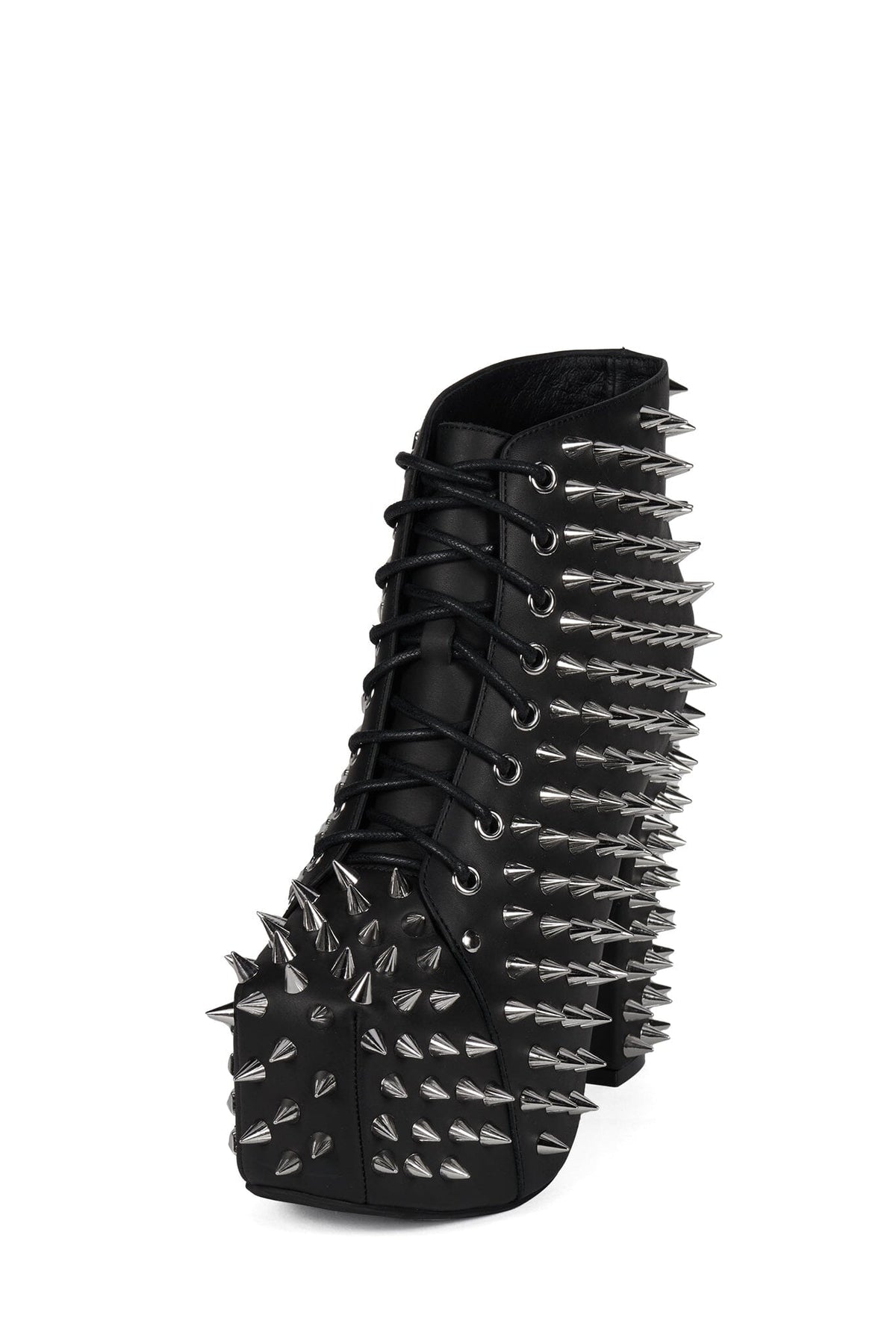 LITA-SPIKE - Black Silver | Jeffrey Campbell