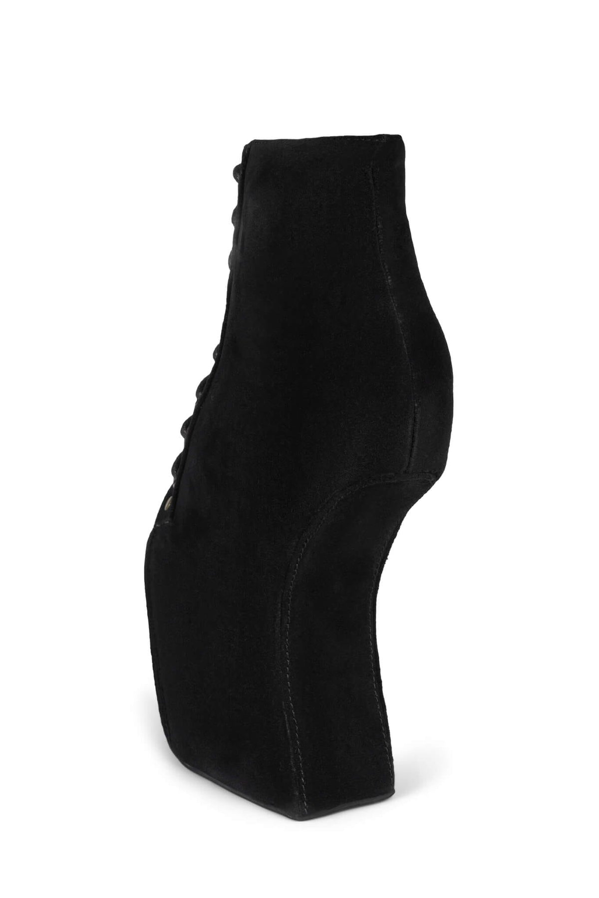 NIGHTLITA Wedge Platform Boot - Black Suede | Jeffrey Campbell