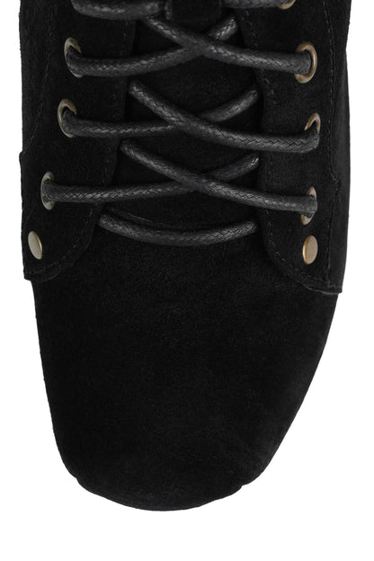 NIGHTLITA Wedge Platform Boot - Black Suede | Jeffrey Campbell