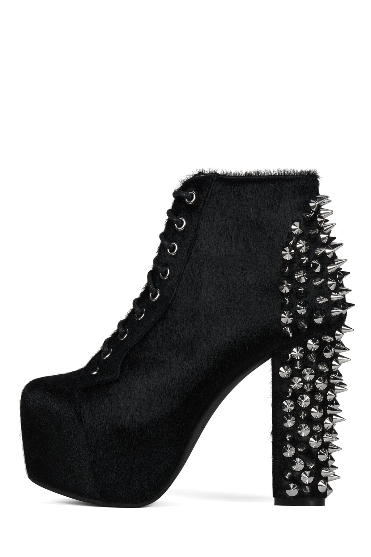 SPIKE-HLCP - Black Hair Silver | Jeffrey Campbell